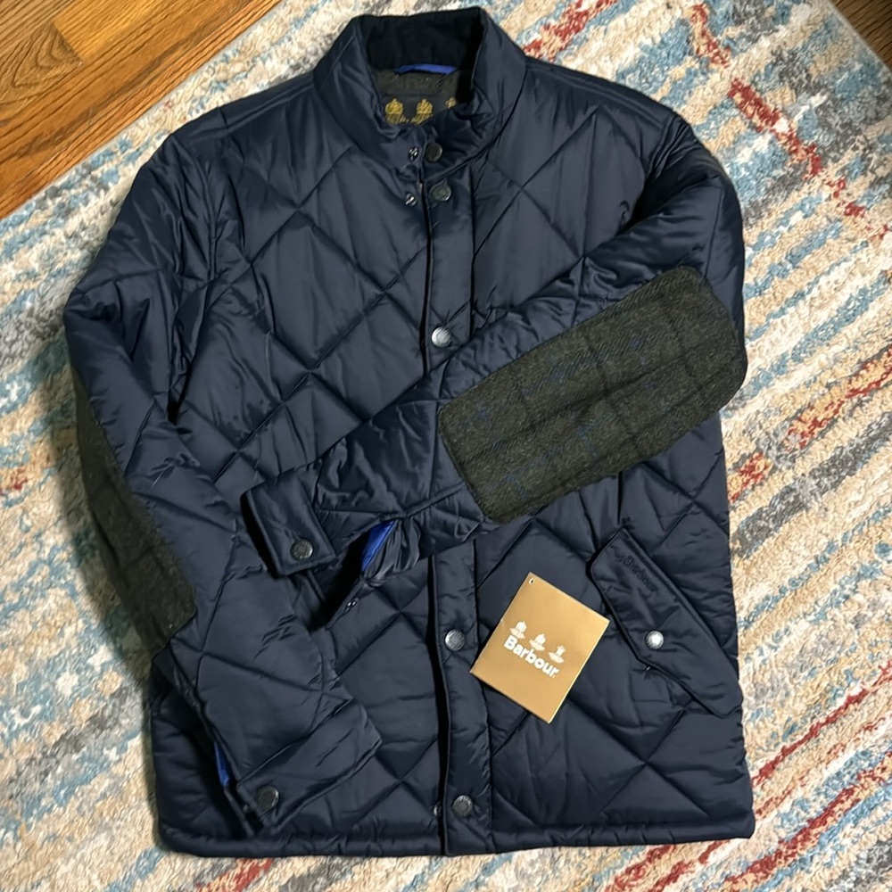 Barbour Men’s Medium puffer jacket. Like New